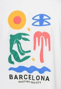 Kaotiko Barcelone - T-Shirt Print - Weiß -Beste Kleding Winkel 929f1f67e081449da39410d5b0e87a5e