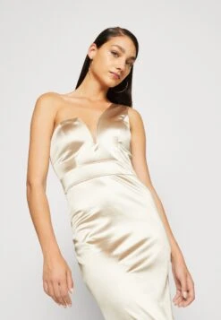 Wal G Evalina One Sleeve Maxi - Galajurk - Champagne -Beste Kleding Winkel 9346ebbebd34415996d3098c673a1593