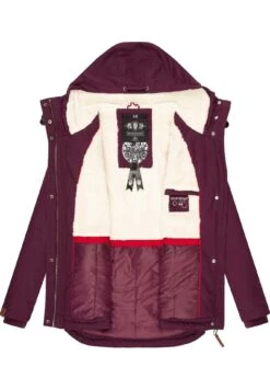 Marikoo Bikoo - Winterjas - Dark Red Melange -Beste Kleding Winkel 93cfdb8a450541a08e3a8111f5ad9630