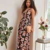 Anna Field Maxi-Jurk - Black/Pink/Multicoloured -Beste Kleding Winkel 96709651080d423290ca2f3609bc50f0