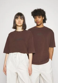 YOURTURN Unisex - T-Shirt Print - Dark Brown