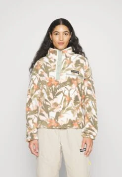 Columbia Helvetia™ Cropped Half Snap - Fleece Trui - Chalk/Floriculture -Beste Kleding Winkel 98cc363b23a74c549675352bd8296b22