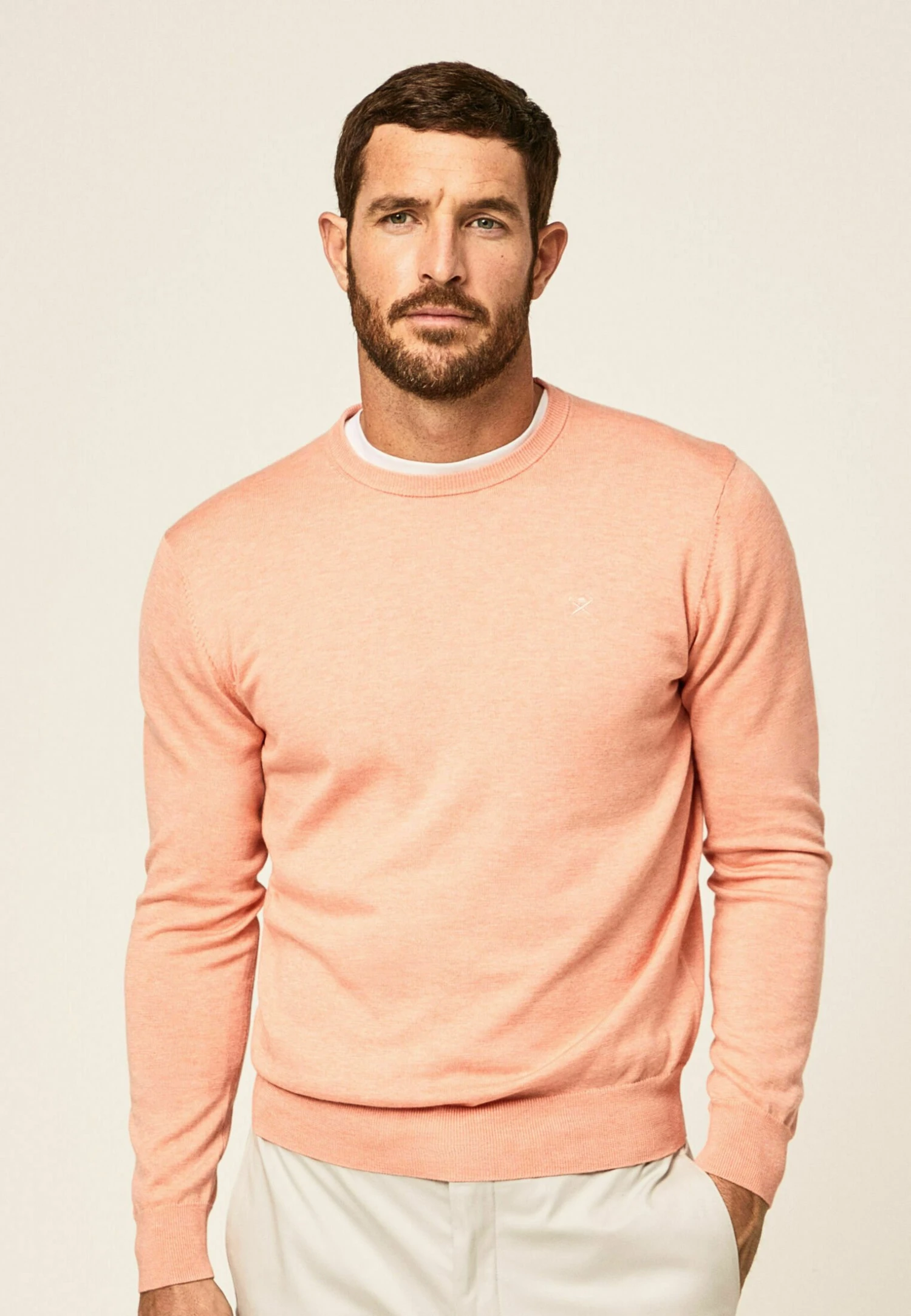 Hackett London Crew - Trui - Salmon 3 Hackett London Crew - Trui - Salmon