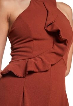 Wal G Penelope Frill - Jumpsuit - Burnt Orange -Beste Kleding Winkel a01560c223df4260a8e36e2d9a3bd729