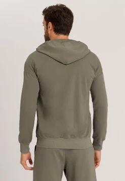 HANRO Natural Living - Sweater Met Rits - Antique Green -Beste Kleding Winkel a54ce276af214cd494c7be81e236c1f7