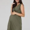 Happy Mama Jurk - Khaki -Beste Kleding Winkel a6d64115caa24f0f800927015ae621f7