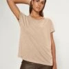 Mos Mosh Kay Tee - T-Shirt Basic - Gold -Beste Kleding Winkel ac383e44e41542509bfbbc5c8f167b6f