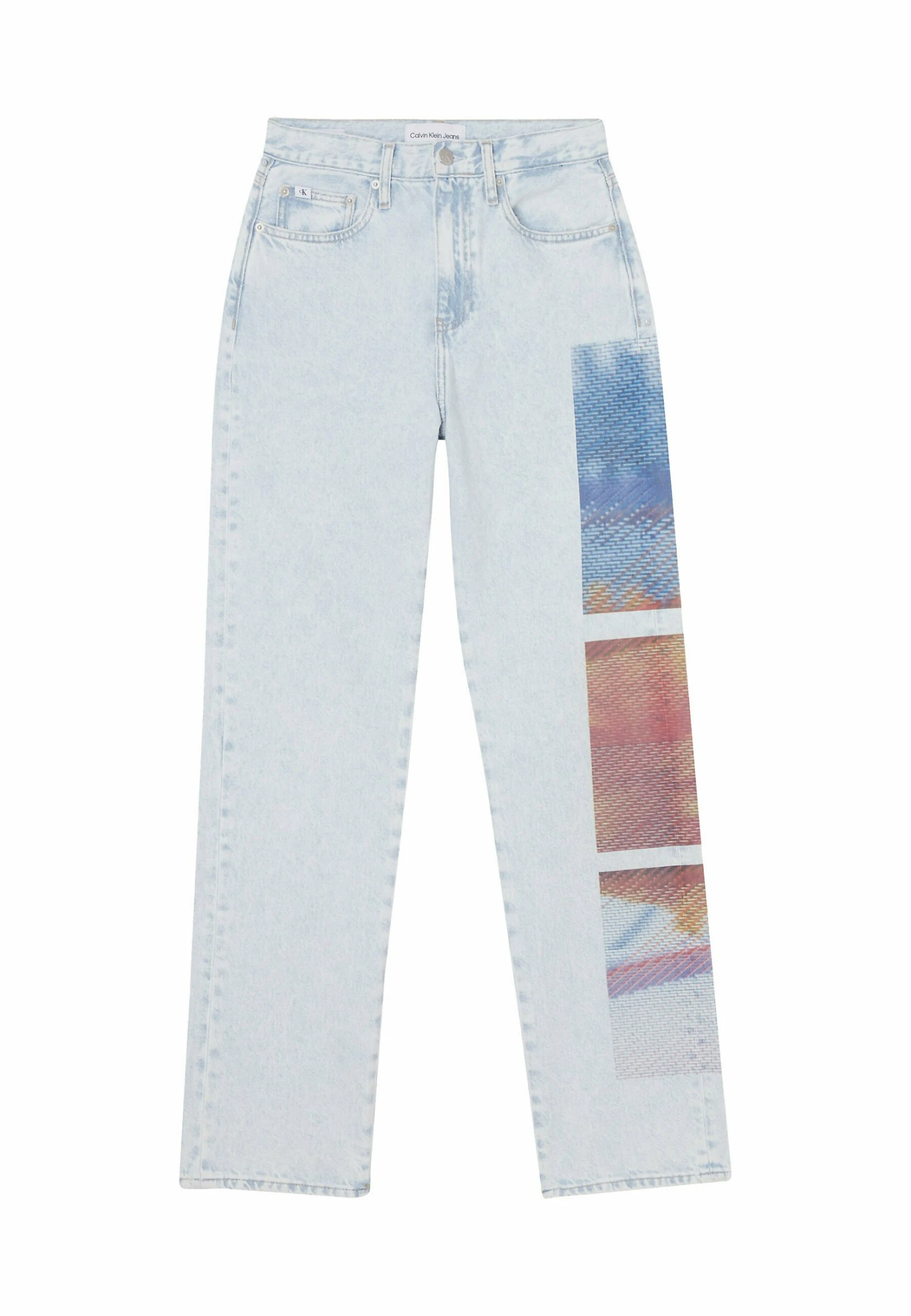Calvin Klein Jeans High Rise Printed - Straight Leg Jeans - Denim Light 7 Calvin Klein Jeans High Rise Printed - Straight Leg Jeans - Denim Light - Afbeelding 5