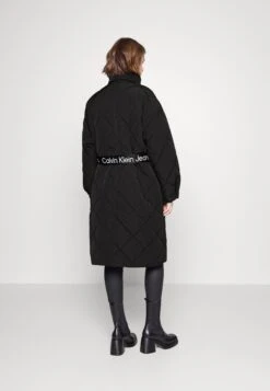 Calvin Klein Jeans Belted Quilted Coat - Winterjas - Black -Beste Kleding Winkel ae4a7eac38a94c0eb83c8ab851facab4