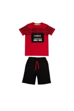 LELA Regular Fit Shorts And T-Shirt - Shorts - Red -Beste Kleding Winkel af060e774c74403e84f15e0518b97f3e