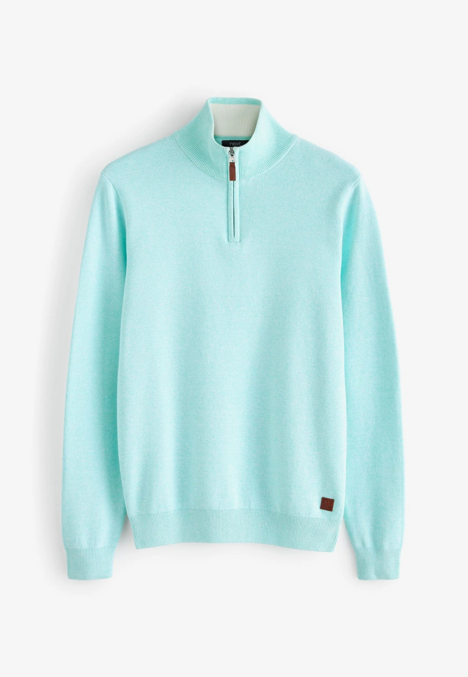 Next Premium Zip Neck- Trui - Mint Green 6 Next Premium Zip Neck- Trui - Mint Green - Afbeelding 4