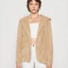ONLY Onlcontact Hood Sherpa Coat - Lichte Jas - Humus