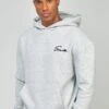 SikSilk Script Embroidery- Hoodie - Grey Marl 2 SikSilk Script Embroidery- Hoodie - Grey Marl -Beste Kleding Winkel b0e5f14326b546adb3303ad623c350a2