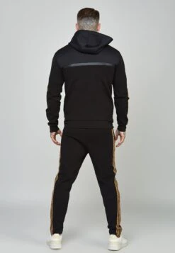 SikSilk Tape Zip Thru - Sweater Met Rits - Black -Beste Kleding Winkel b0f42f4733d04e6aa3fca0c176a55804