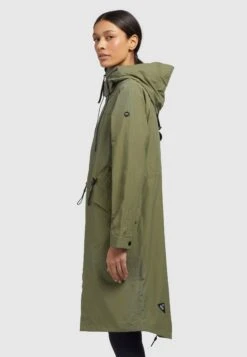 Khujo Marnia - Regenjas - Olivgrün -Beste Kleding Winkel b222e9ab5ed5407fb4c1dbabbce6ece1