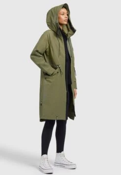 Khujo Marnia - Regenjas - Olivgrün -Beste Kleding Winkel b4760461d059494bb03d4d1d90703c0b