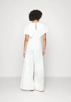 Wedding Betty V Neck Wrap - Jumpsuit - White -Beste Kleding Winkel bbbcfd661b3c405694375806b0ea546a