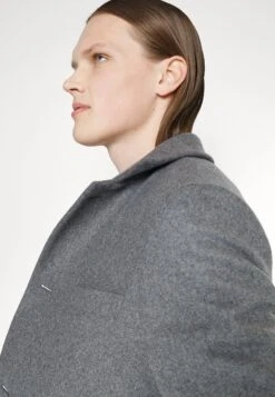 J.Lindeberg Holger Melton Coat - Mantel - Mid Grey Melange -Beste Kleding Winkel c574d86a60724a93a69f550f2ef823aa