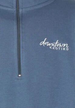 Kaotiko Crew Jean Bahamas - Sweater Met Rits - Prusia/Grey/Beige -Beste Kleding Winkel cca33423d6b442898bfe7f2565a6d8b3