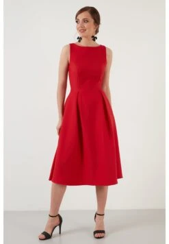 LELA Crew Neck Pleated Midi - Cocktailjurk - Red 8 LELA Crew Neck Pleated Midi - Cocktailjurk - Red -Beste Kleding Winkel d0c1788baa494de6905ad142d2aec6f7