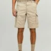Jack & Jones Unifarbene Dex Mit Cargotaschen - Shorts - Oxford Tan -Beste Kleding Winkel d24af7ac784b402c90e025de9307c871