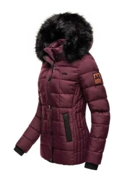 Marikoo Unique - Winterjas - Dark Red Melange -Beste Kleding Winkel d572b3e63a9c47478abb468b036ff6b6