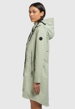 Khujo Adda - Halflange Jas - Blassgrün -Beste Kleding Winkel d5fc230e9e6349c89765df3cb282019e