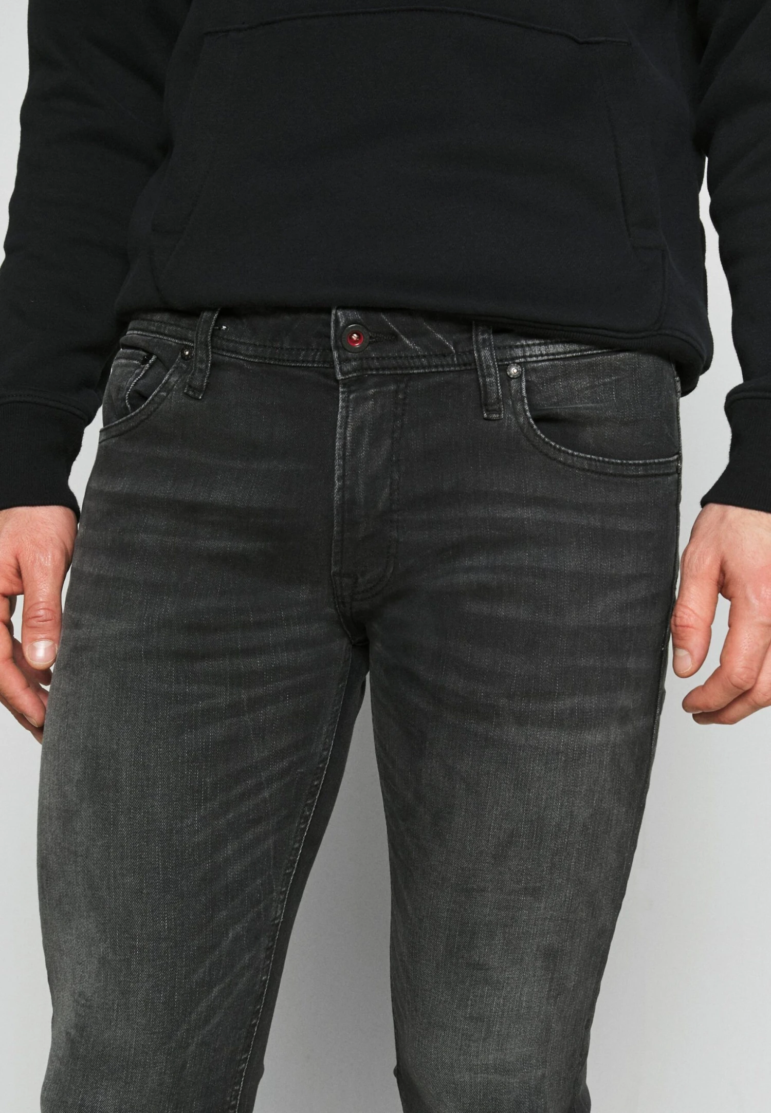Jack & Jones Jjitom Jjoriginal- Jeans Skinny Fit - Black Denim 7 Jack & Jones Jjitom Jjoriginal- Jeans Skinny Fit - Black Denim - Afbeelding 5