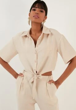 LELA Regular Fit - Overhemdblouse - Stone -Beste Kleding Winkel d67a210e9a0242fcaf535070921a6a90