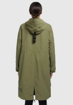 Khujo Marnia - Regenjas - Olivgrün -Beste Kleding Winkel d8b72f8d3eeb4cdb9713c0aaaff9187a