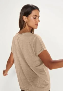 Mos Mosh Kay Tee - T-Shirt Basic - Gold -Beste Kleding Winkel de9532f1c79845749d31cd33d95af152