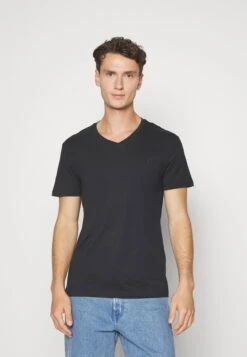 Pier One V Neck Bird Tonal 3 Pack - T-Shirt Basic - Light Brown/White/Dark Blue -Beste Kleding Winkel e08d0778ecd941aa94fa4e322df34f7c