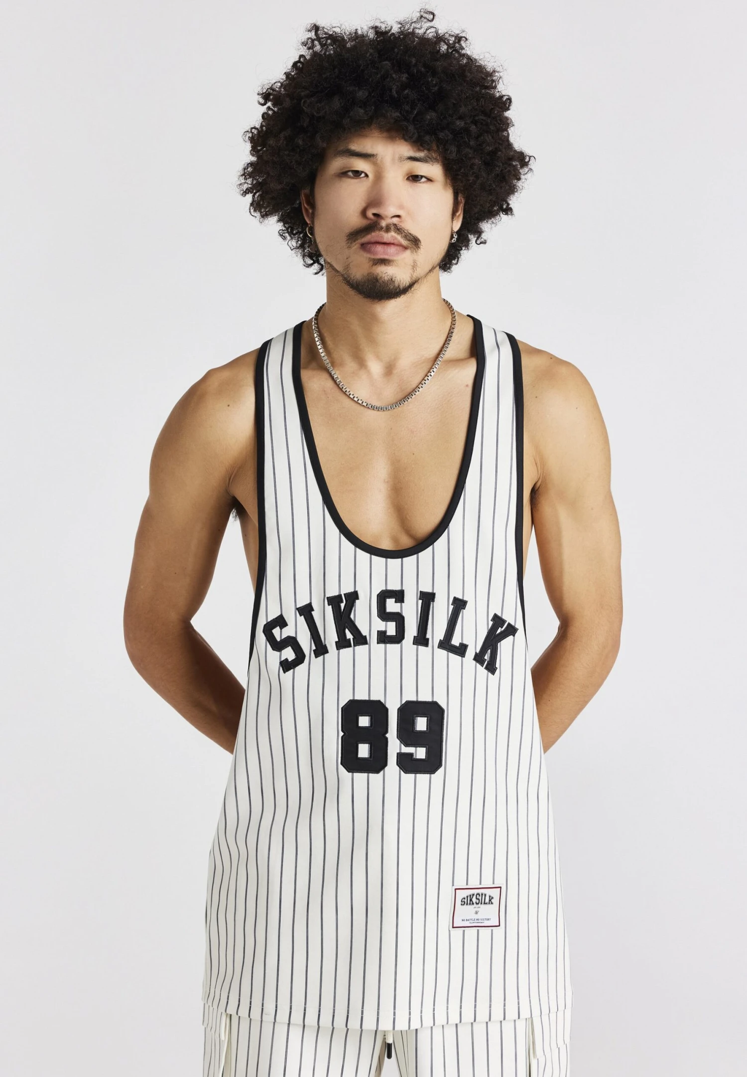 SikSilk Anniversary Racer- Top - Ecru 3 SikSilk Anniversary Racer- Top - Ecru