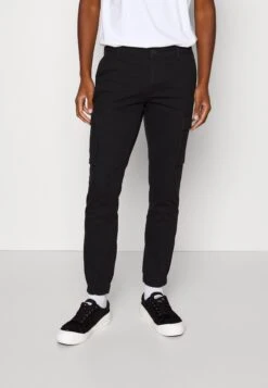 Pier One 2 Pack - Cargobroek - Olive/Black -Beste Kleding Winkel e0bf2536d5a04652937019f4273abb8d