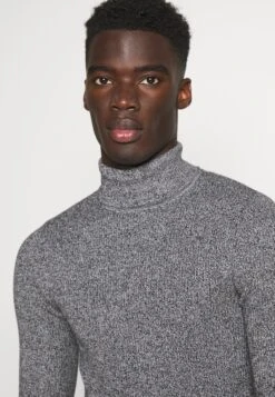 Pier One Muscle Fit Turtle - Trui - Mottled Grey -Beste Kleding Winkel e3c882d2274c45af8a9f7df902604a5f