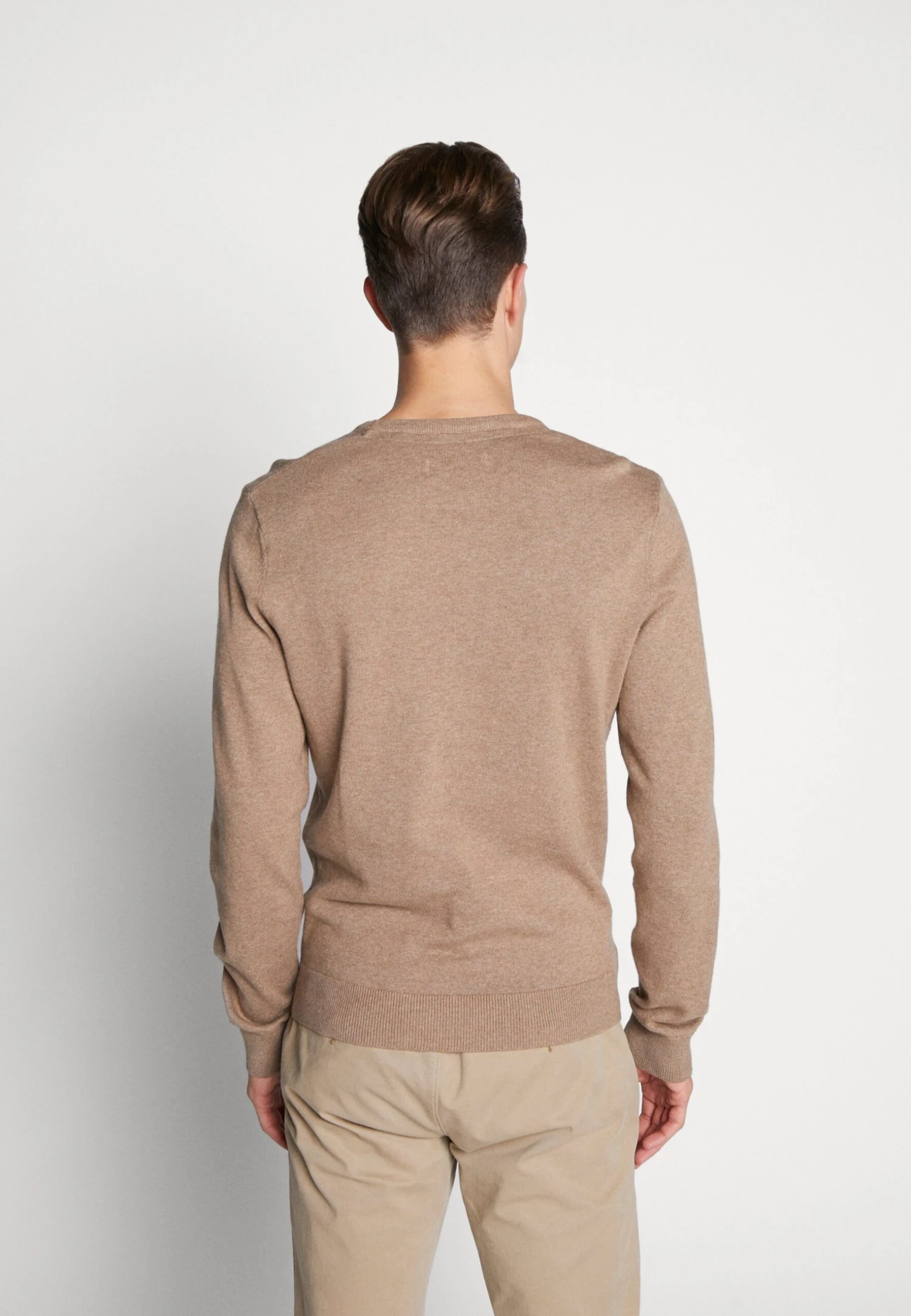 Pier One Basic Crewneck - Trui - Mottled Beige 5 Pier One Basic Crewneck - Trui - Mottled Beige - Afbeelding 3
