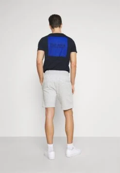 Pier One 2 Pack - Shorts - Mottled Light Grey/Dark Blue -Beste Kleding Winkel e60f7b3fdabf4ebdaf4ab507e95d2596