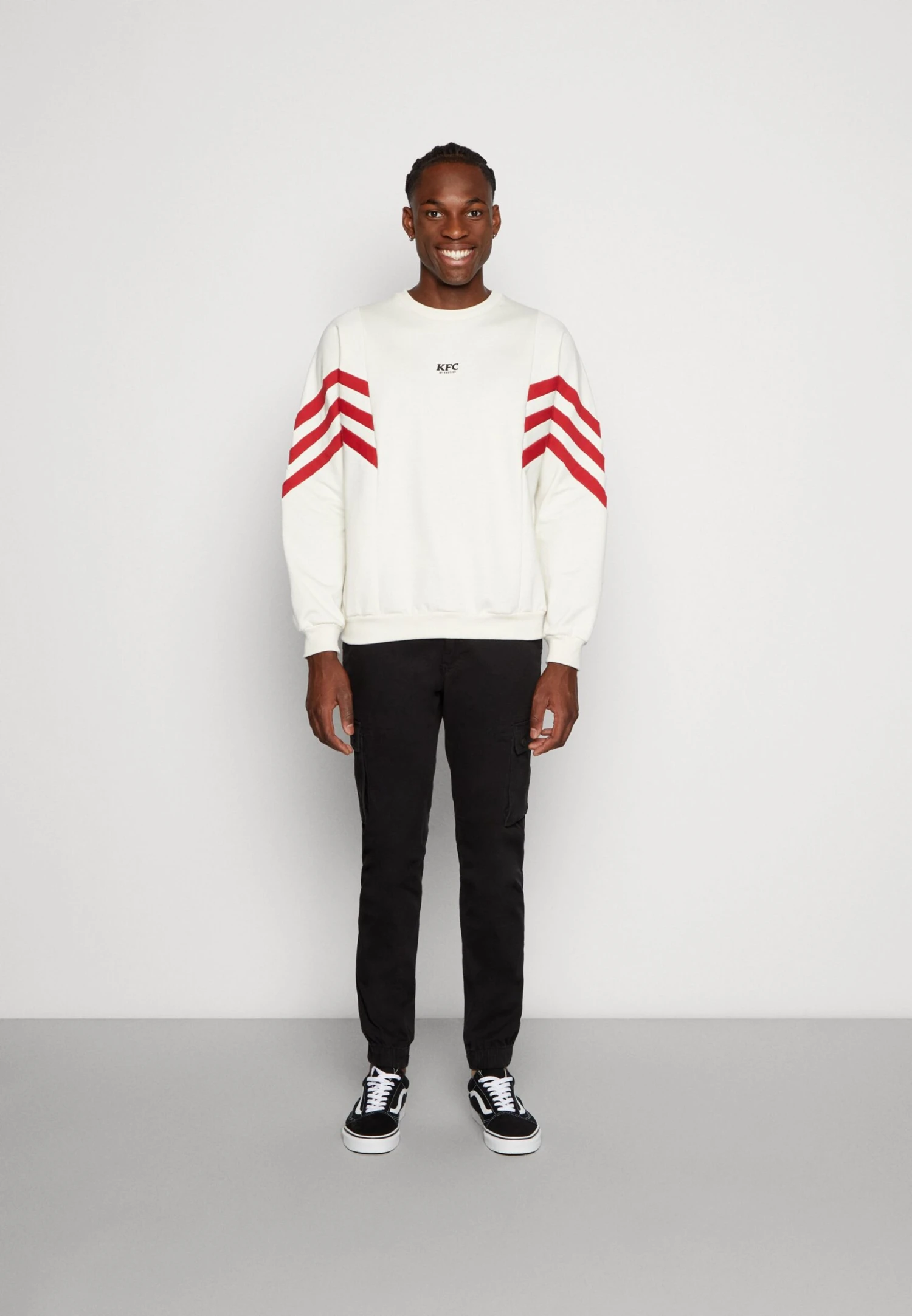 Crew Clint Kfc By Kaotiko - Sweater - Ivory/Rubi 4 Crew Clint Kfc By Kaotiko - Sweater - Ivory/Rubi - Afbeelding 2