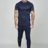 SikSilk Short Sleeve Dynamic Tech - T-Shirt Print - Navy 2 SikSilk Short Sleeve Dynamic Tech - T-Shirt Print - Navy -Beste Kleding Winkel ebb21b4aeadd4be1bafab83814604f92