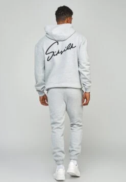 SikSilk Script Embroidery- Hoodie - Grey Marl 9 SikSilk Script Embroidery- Hoodie - Grey Marl -Beste Kleding Winkel ebd96880e9484b3fac5d9e60964daaff