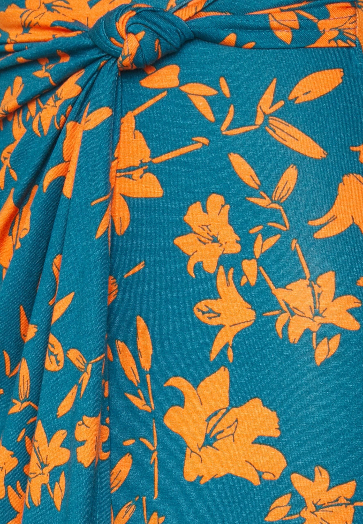 Anna Field Front Knot Midi Skirt - Kokerrok - Blue 5 Anna Field Front Knot Midi Skirt - Kokerrok - Blue - Afbeelding 3