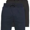 Pier One 2 Pack - Shorts - Dark Blue/Black -Beste Kleding Winkel eee667fe5816453a9c270d93494b5613