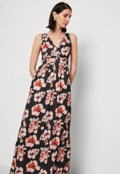 Anna Field Maxi-Jurk - Black/Pink/Multicoloured -Beste Kleding Winkel f02dcc59f4d24d54a8081ca50633f54c