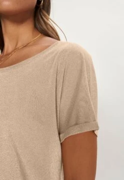 Mos Mosh Kay Tee - T-Shirt Basic - Gold -Beste Kleding Winkel f17c78270f854f128528074fdcbf0a3c