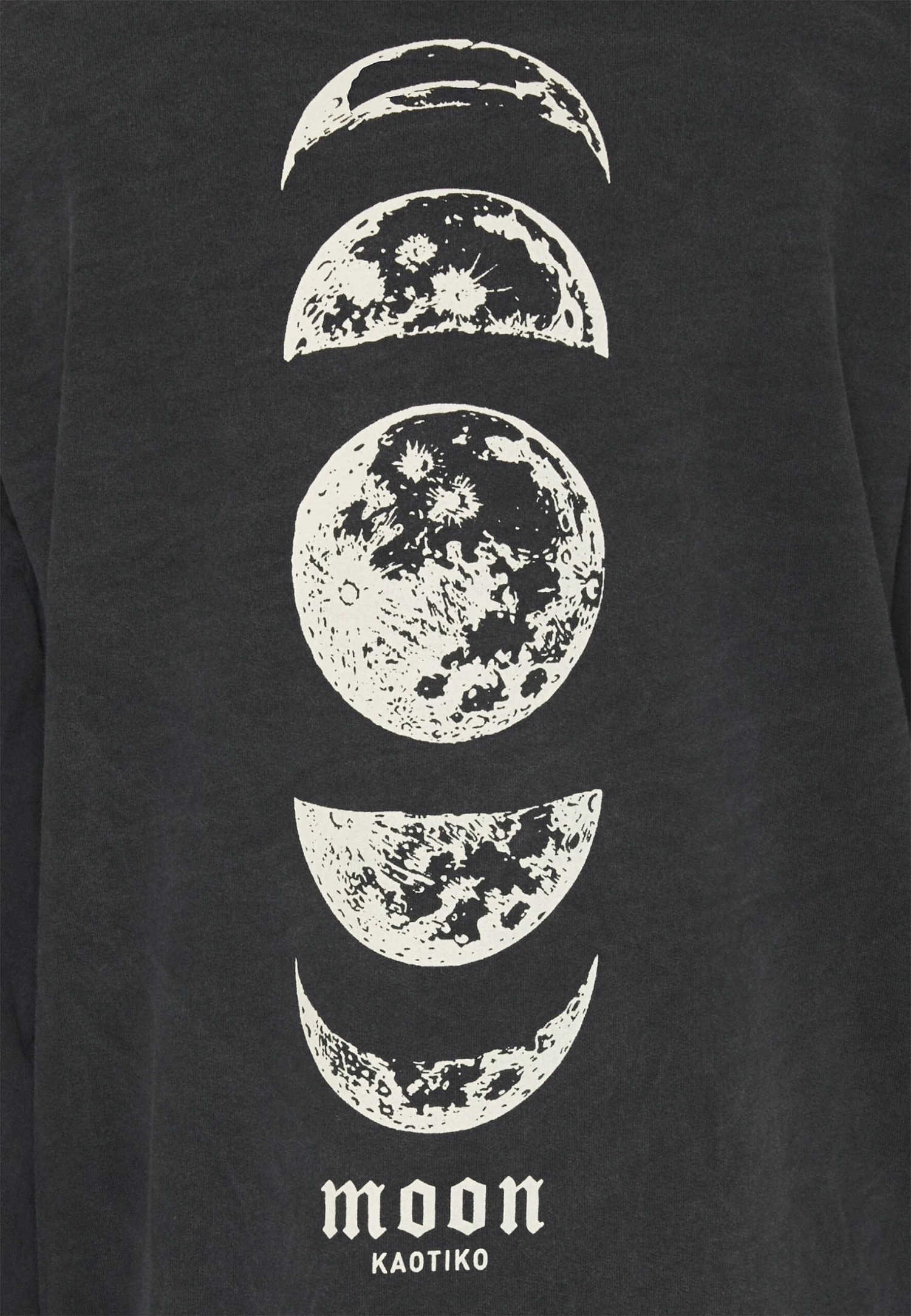 Kaotiko Crew Tie Dye Moon Unisex - Sweater - Black Acid Wash 5 Kaotiko Crew Tie Dye Moon Unisex - Sweater - Black Acid Wash - Afbeelding 3