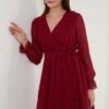 LELA Mini- Jurk - Bordeaux 2 LELA Mini- Jurk - Bordeaux -Beste Kleding Winkel fd3e28a075854c7db00c8c464174eb38