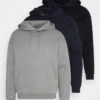 Pier One 3 Pack - Sweater - Dark Blue/Black/Mottled Grey -Beste Kleding Winkel ff17df88063f4783ac8f7548600524f6
